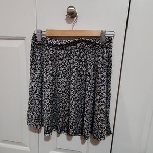 Short floral skirt